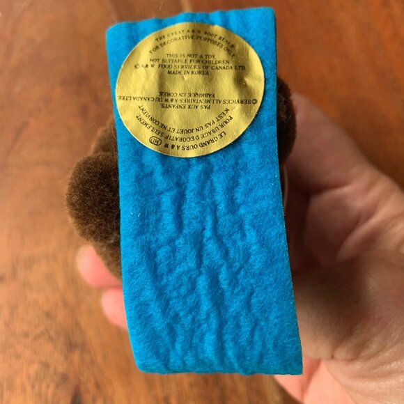 Vintage A&W Pom Pom snowboard root bear Christmas tree ornament ! collectible - Picture 4 of 5